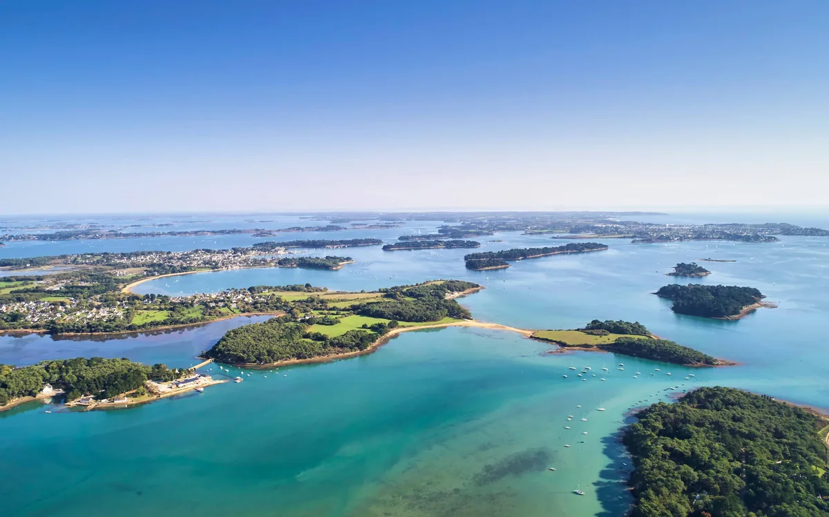 Le Golfe du Morbihan depuis Quiberon